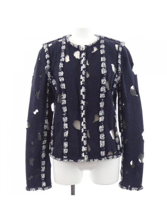 Chanel Jackets & Blazers - Chanel Collarless Jacket Navy